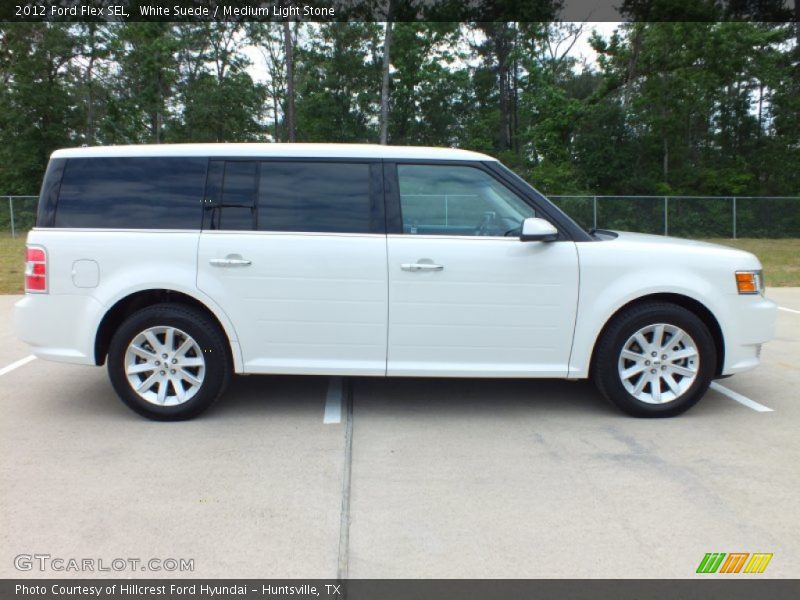 White Suede / Medium Light Stone 2012 Ford Flex SEL