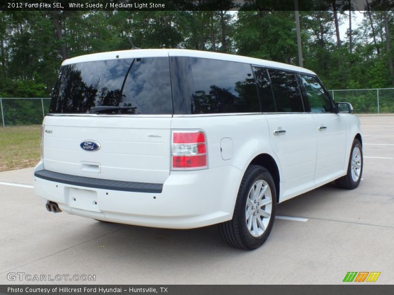White Suede / Medium Light Stone 2012 Ford Flex SEL