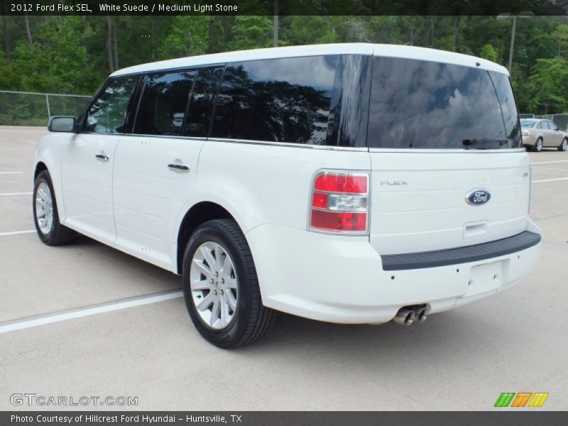 White Suede / Medium Light Stone 2012 Ford Flex SEL