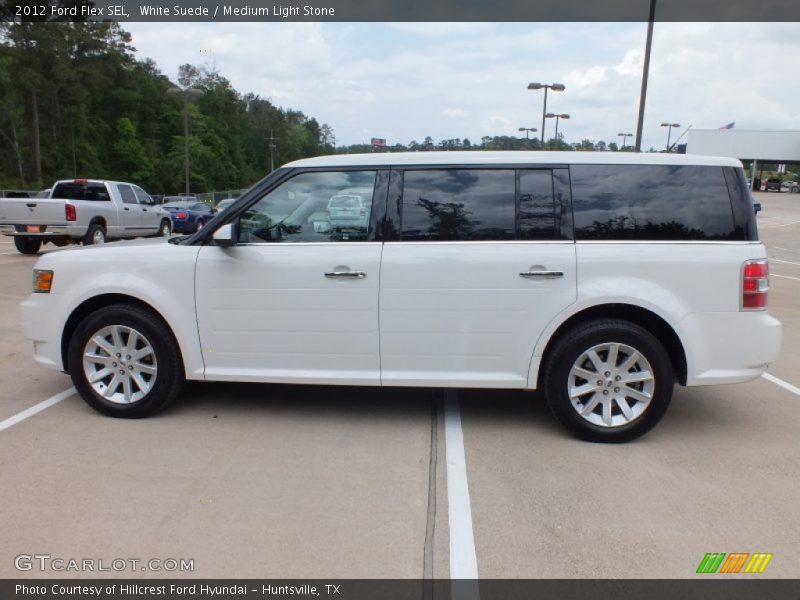 White Suede / Medium Light Stone 2012 Ford Flex SEL
