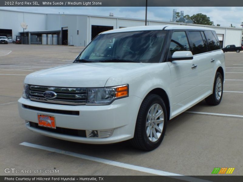 White Suede / Medium Light Stone 2012 Ford Flex SEL