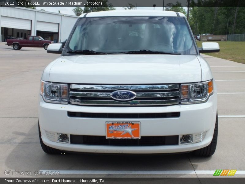 White Suede / Medium Light Stone 2012 Ford Flex SEL