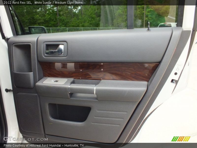 White Suede / Medium Light Stone 2012 Ford Flex SEL