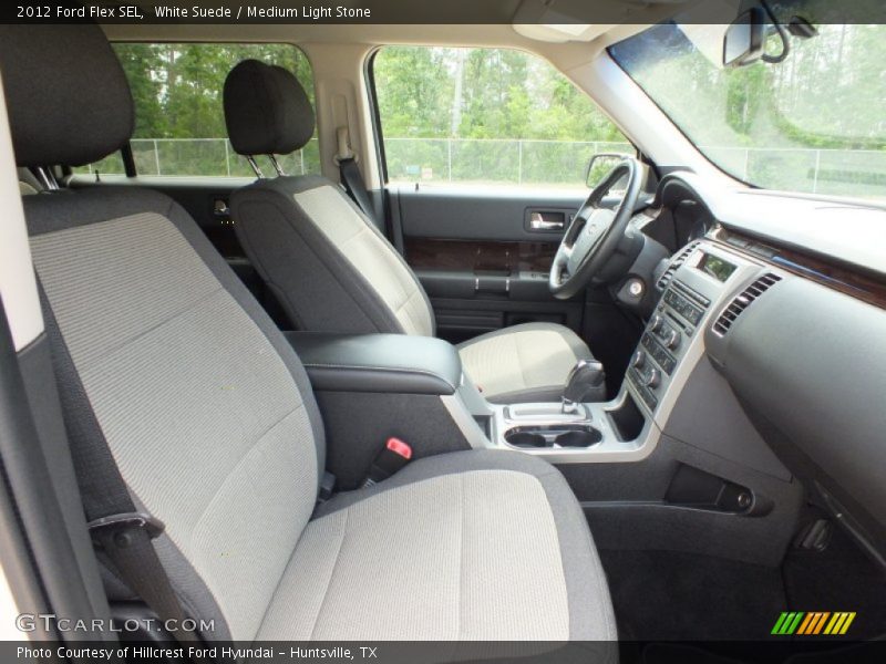 White Suede / Medium Light Stone 2012 Ford Flex SEL