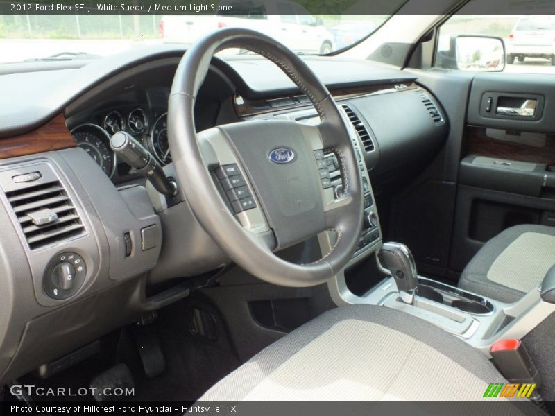 White Suede / Medium Light Stone 2012 Ford Flex SEL