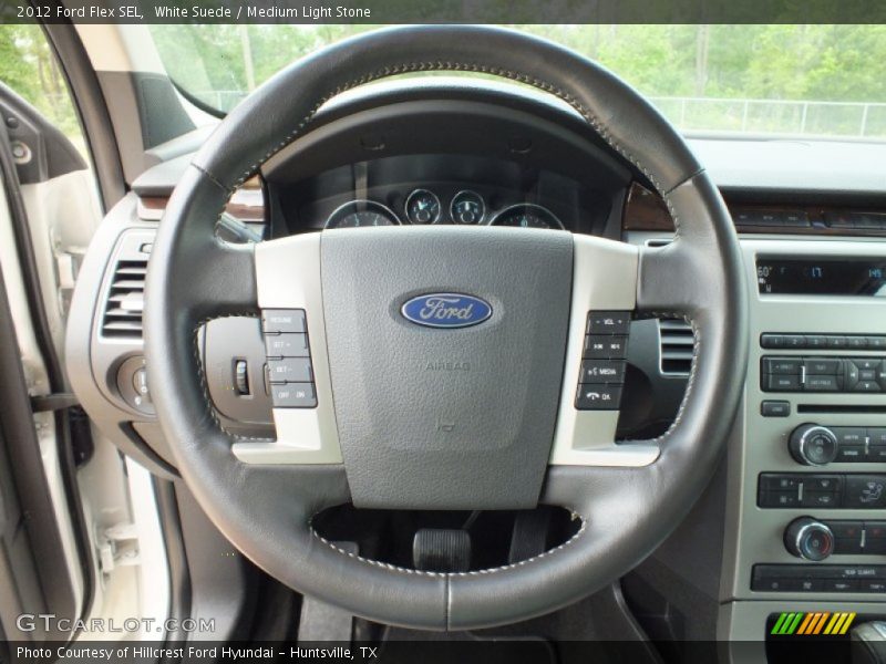 White Suede / Medium Light Stone 2012 Ford Flex SEL