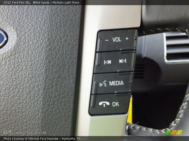 White Suede / Medium Light Stone 2012 Ford Flex SEL