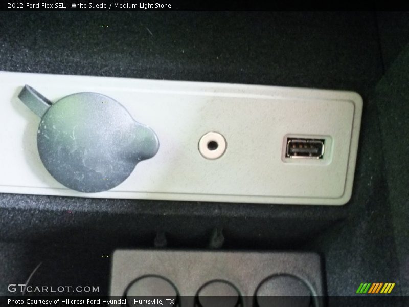 White Suede / Medium Light Stone 2012 Ford Flex SEL