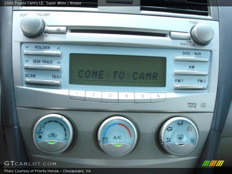 Super White / Bisque 2008 Toyota Camry LE