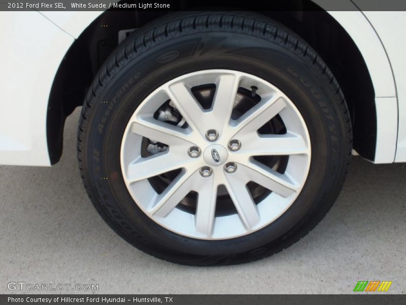 White Suede / Medium Light Stone 2012 Ford Flex SEL