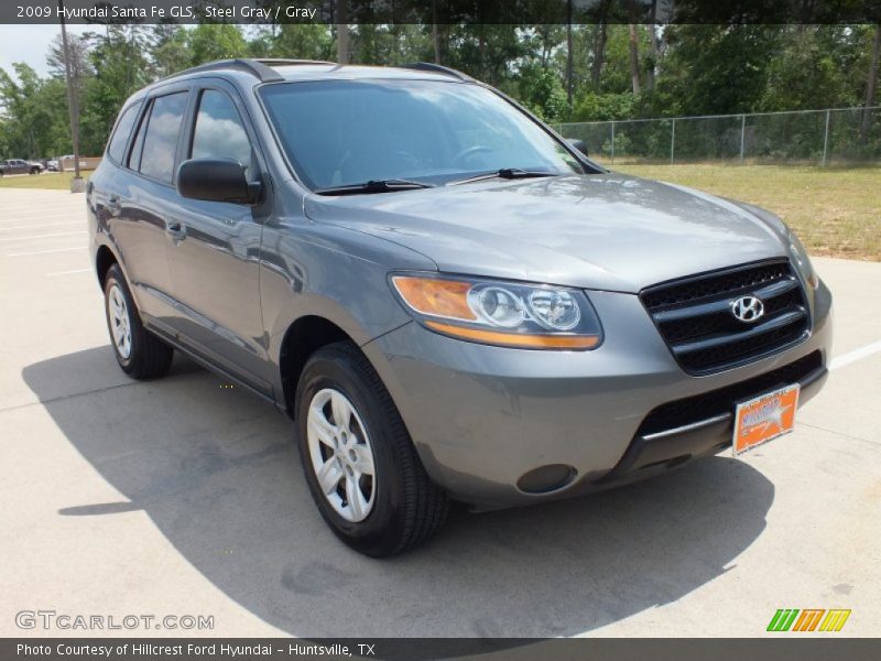 Steel Gray / Gray 2009 Hyundai Santa Fe GLS