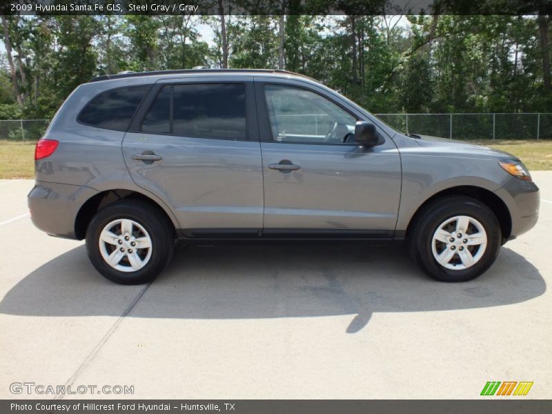 Steel Gray / Gray 2009 Hyundai Santa Fe GLS