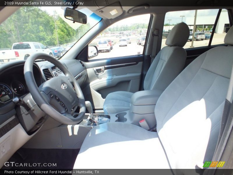 Steel Gray / Gray 2009 Hyundai Santa Fe GLS