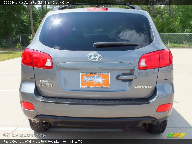 Steel Gray / Gray 2009 Hyundai Santa Fe GLS
