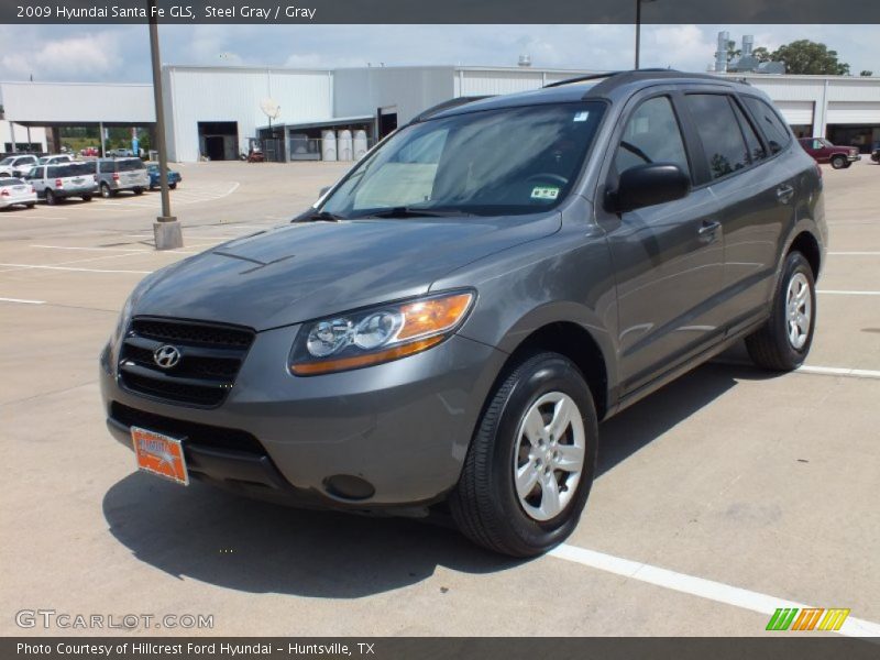 Steel Gray / Gray 2009 Hyundai Santa Fe GLS