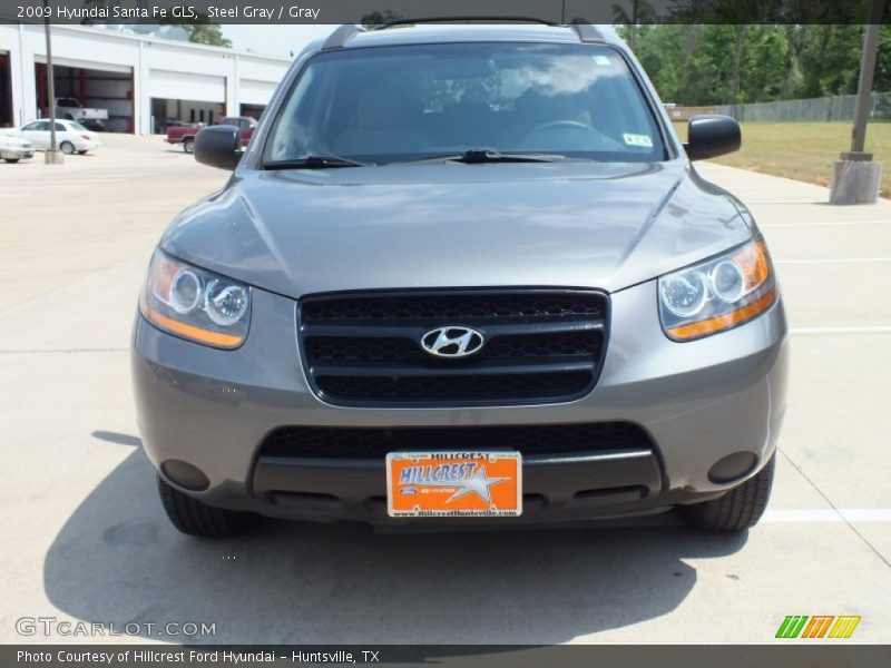 Steel Gray / Gray 2009 Hyundai Santa Fe GLS