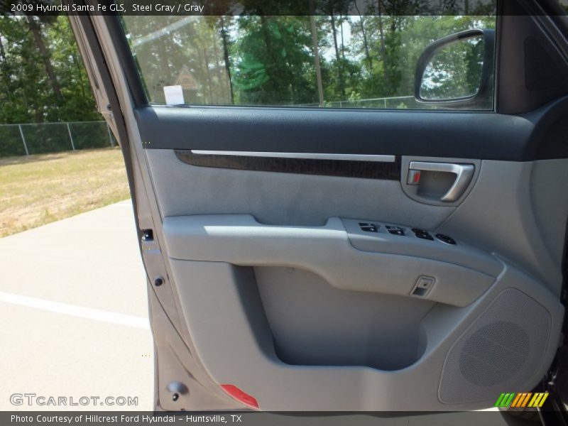 Steel Gray / Gray 2009 Hyundai Santa Fe GLS