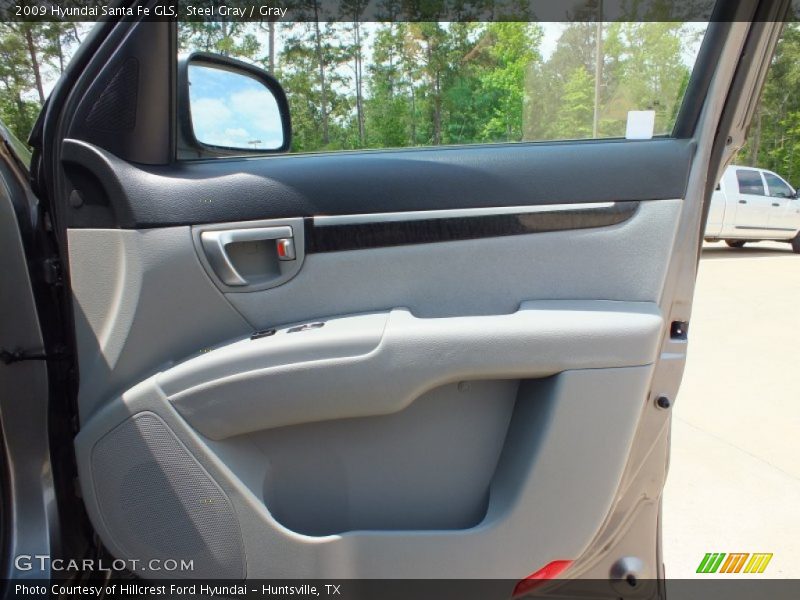 Steel Gray / Gray 2009 Hyundai Santa Fe GLS