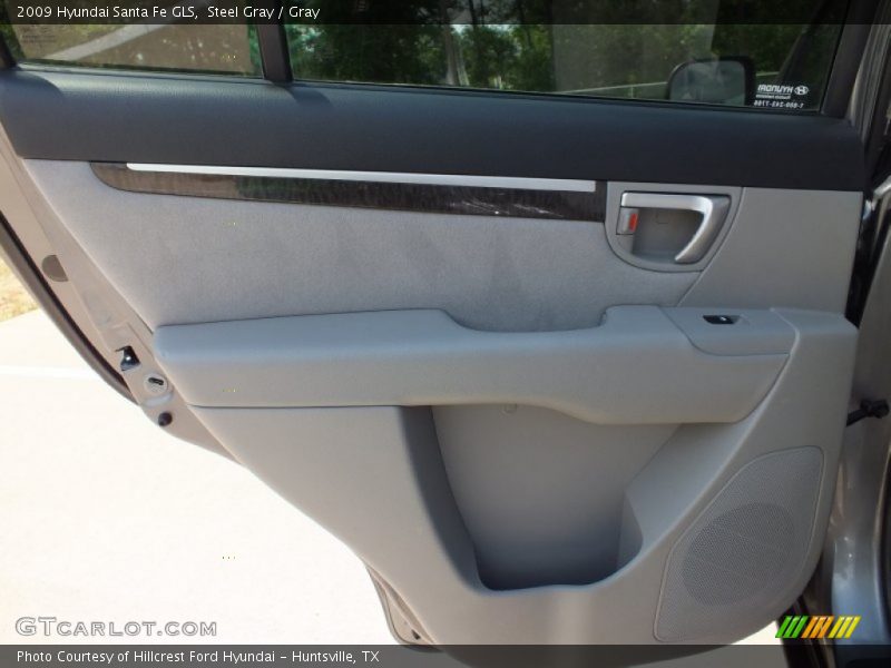 Steel Gray / Gray 2009 Hyundai Santa Fe GLS