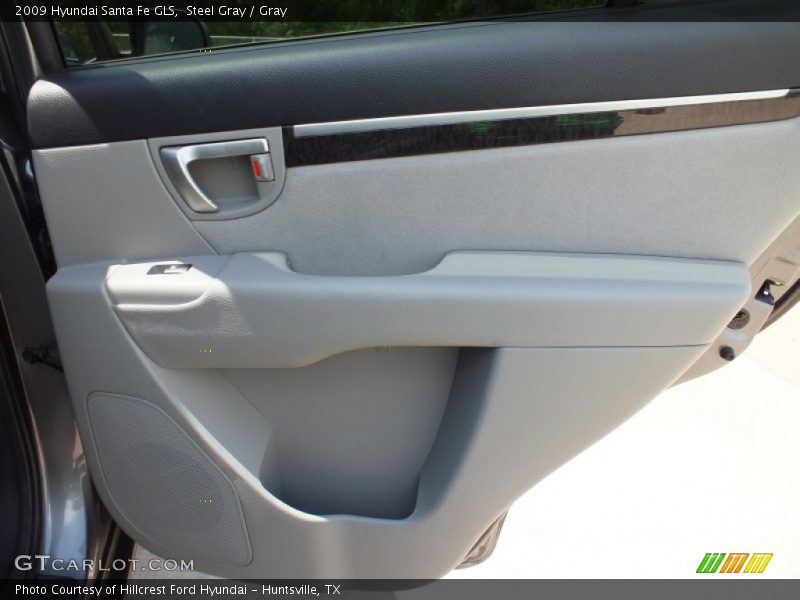 Steel Gray / Gray 2009 Hyundai Santa Fe GLS