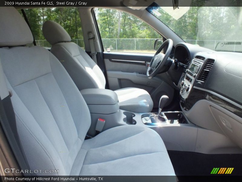 Steel Gray / Gray 2009 Hyundai Santa Fe GLS