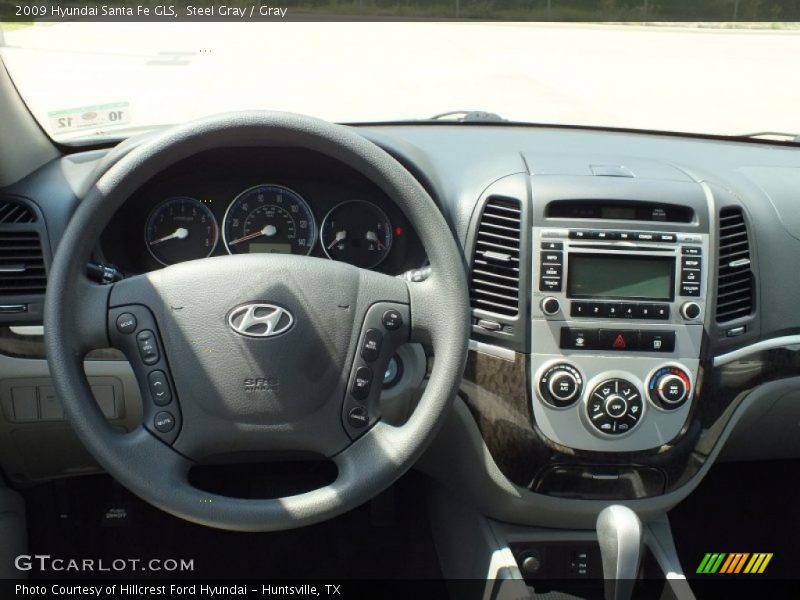 Steel Gray / Gray 2009 Hyundai Santa Fe GLS