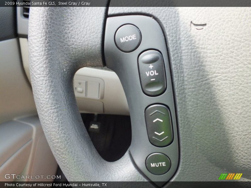 Steel Gray / Gray 2009 Hyundai Santa Fe GLS