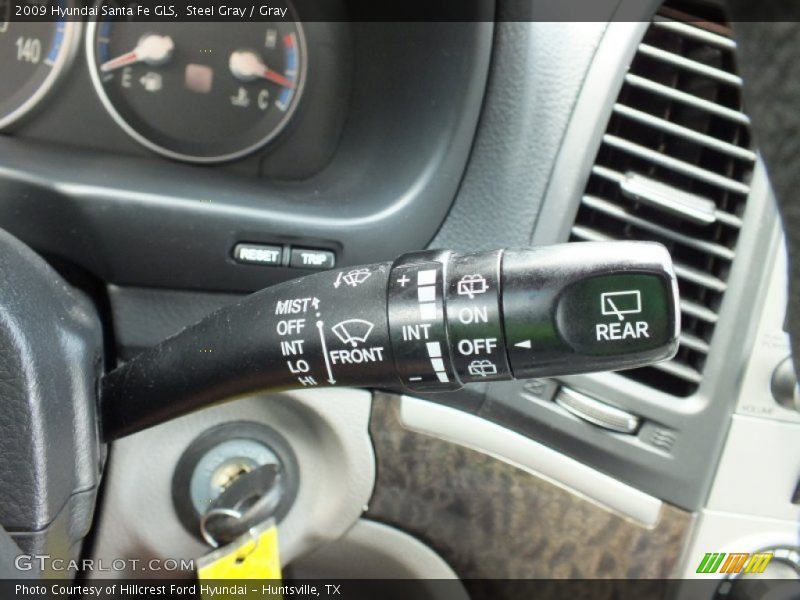 Steel Gray / Gray 2009 Hyundai Santa Fe GLS