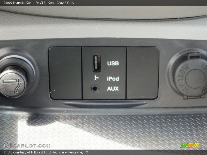 Steel Gray / Gray 2009 Hyundai Santa Fe GLS