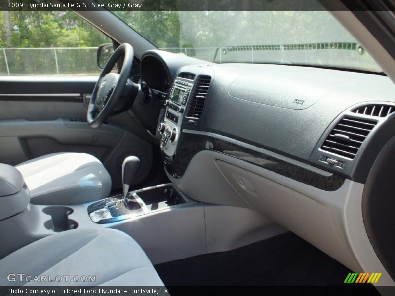 Steel Gray / Gray 2009 Hyundai Santa Fe GLS