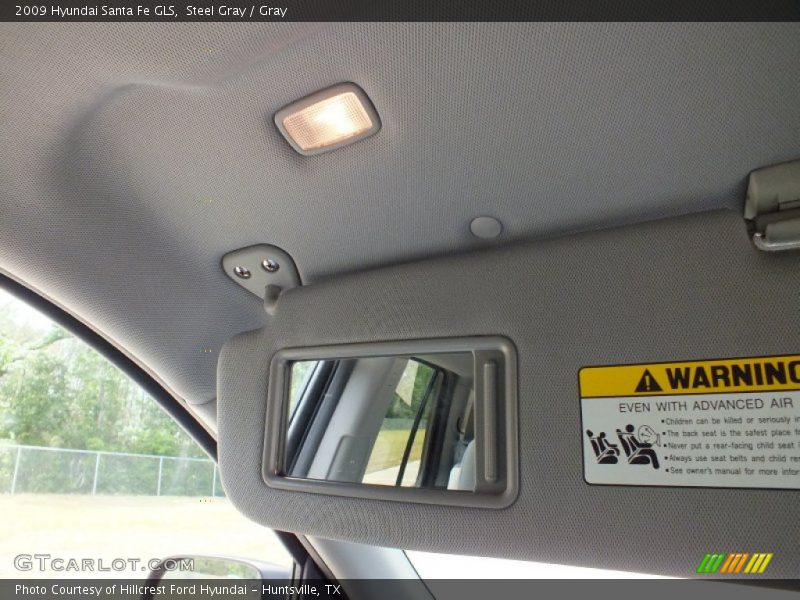 Steel Gray / Gray 2009 Hyundai Santa Fe GLS
