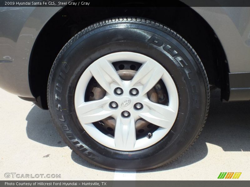 Steel Gray / Gray 2009 Hyundai Santa Fe GLS