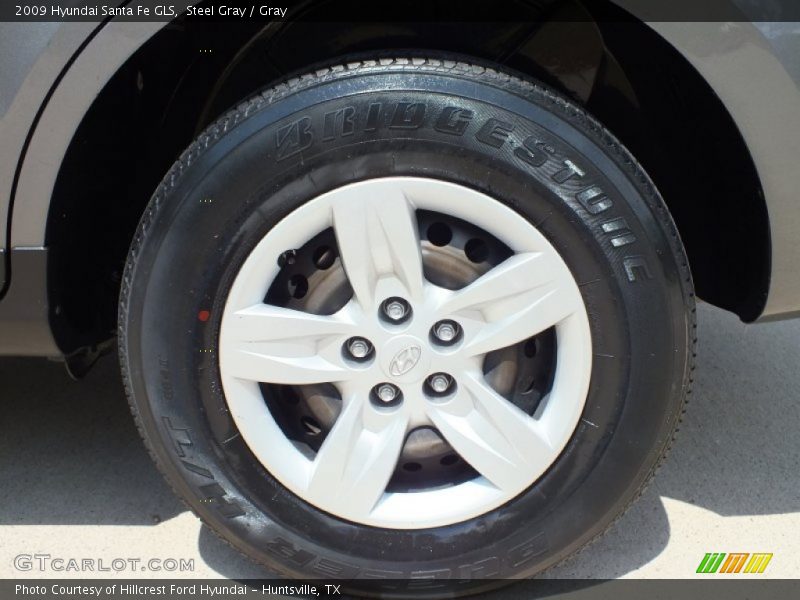 Steel Gray / Gray 2009 Hyundai Santa Fe GLS