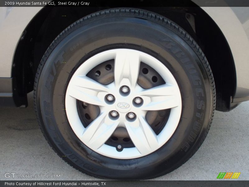 Steel Gray / Gray 2009 Hyundai Santa Fe GLS