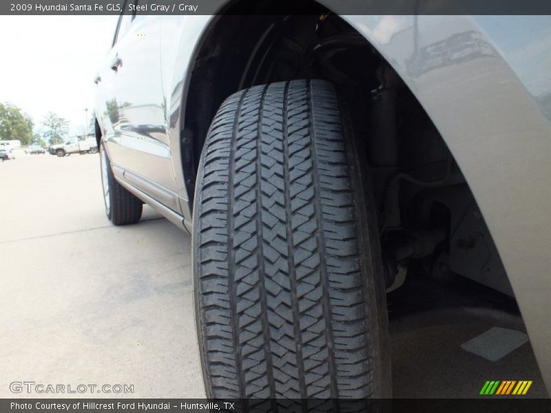 Steel Gray / Gray 2009 Hyundai Santa Fe GLS