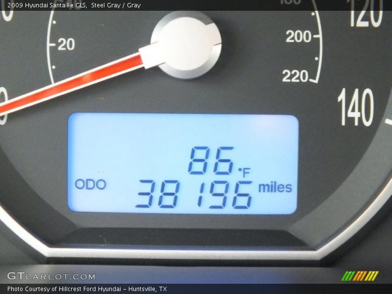 Steel Gray / Gray 2009 Hyundai Santa Fe GLS