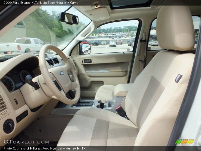 Light Sage Metallic / Camel 2009 Ford Escape XLT
