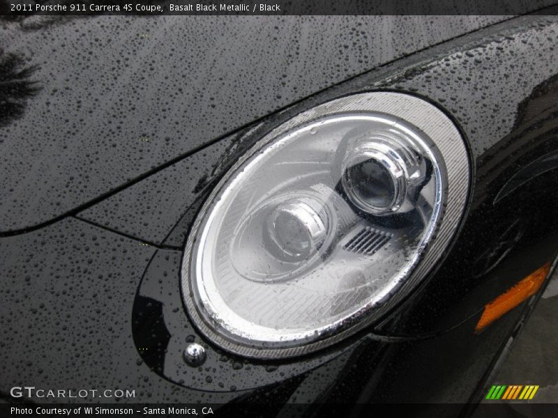 Basalt Black Metallic / Black 2011 Porsche 911 Carrera 4S Coupe