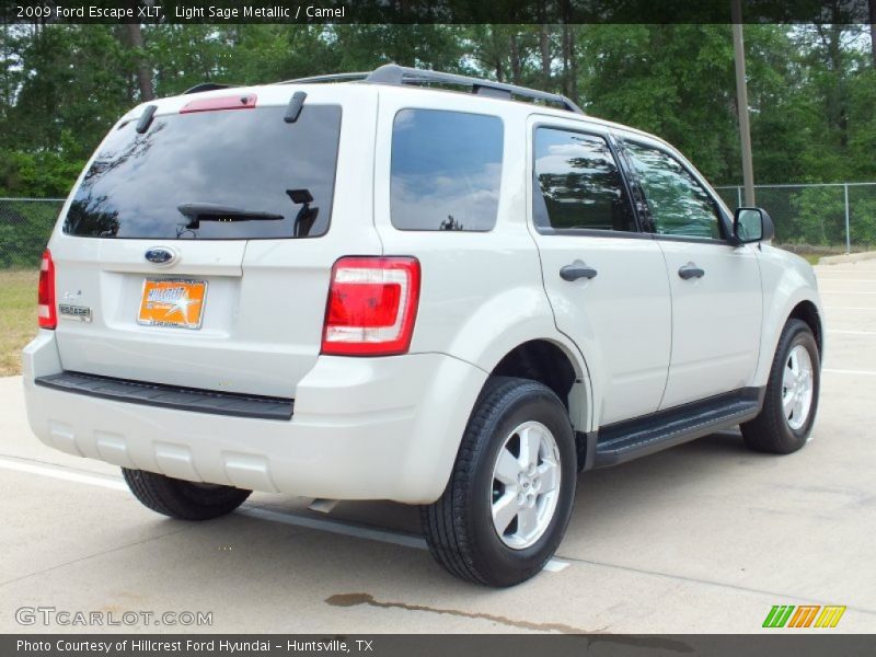 Light Sage Metallic / Camel 2009 Ford Escape XLT