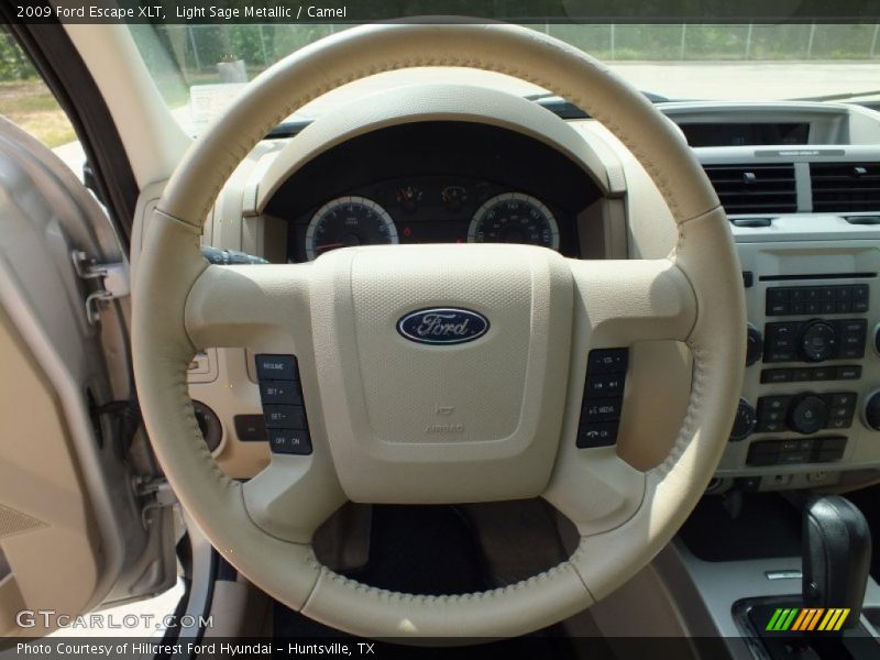 Light Sage Metallic / Camel 2009 Ford Escape XLT