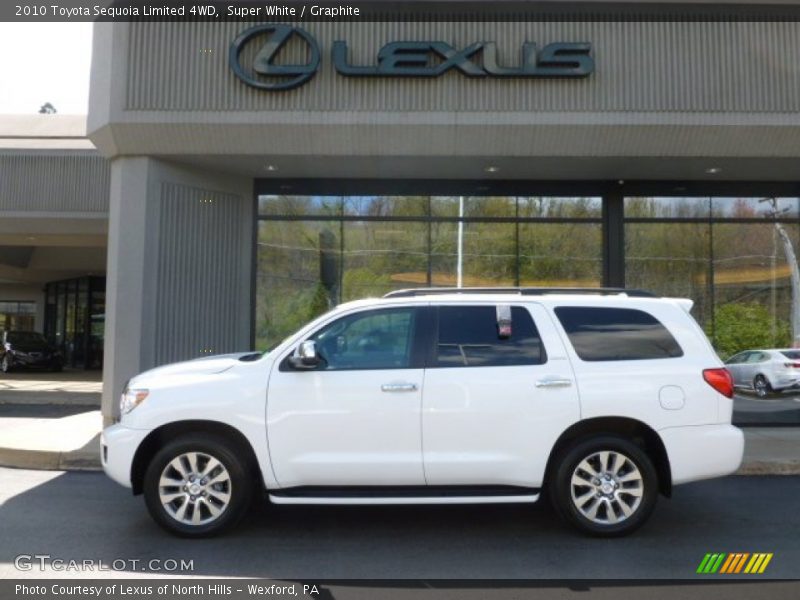 Super White / Graphite 2010 Toyota Sequoia Limited 4WD
