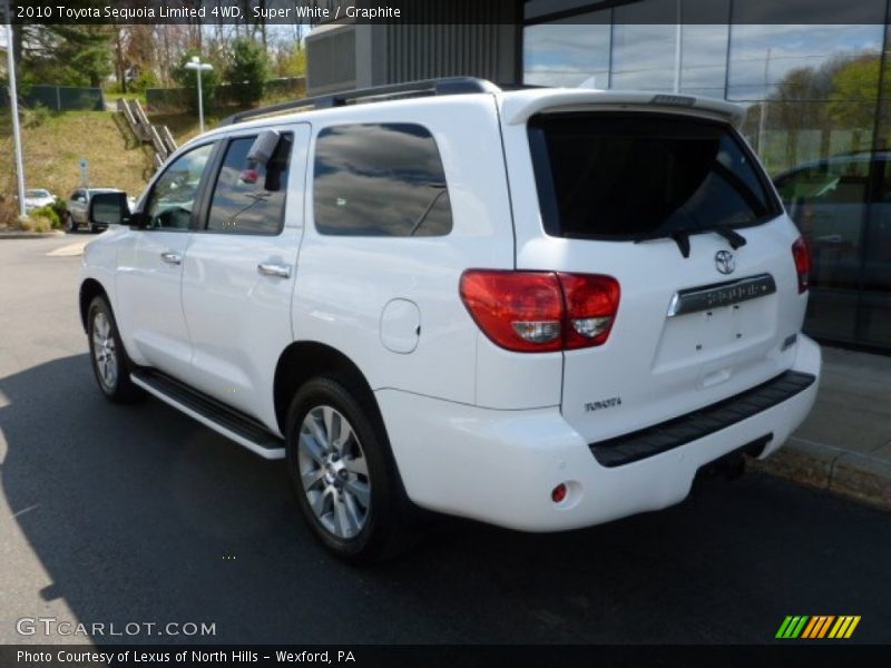 Super White / Graphite 2010 Toyota Sequoia Limited 4WD