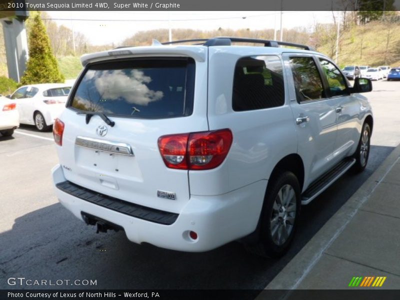 Super White / Graphite 2010 Toyota Sequoia Limited 4WD