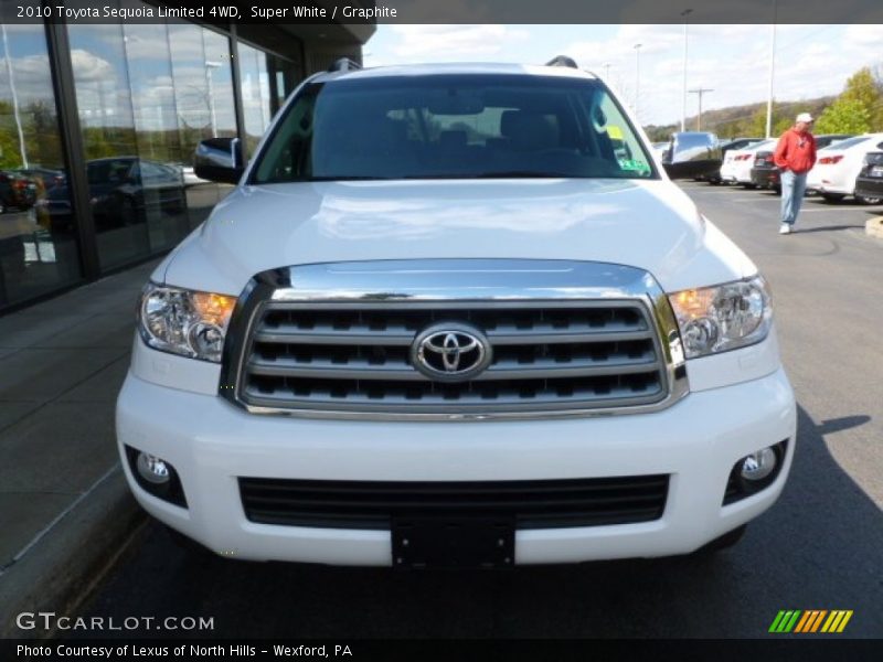 Super White / Graphite 2010 Toyota Sequoia Limited 4WD