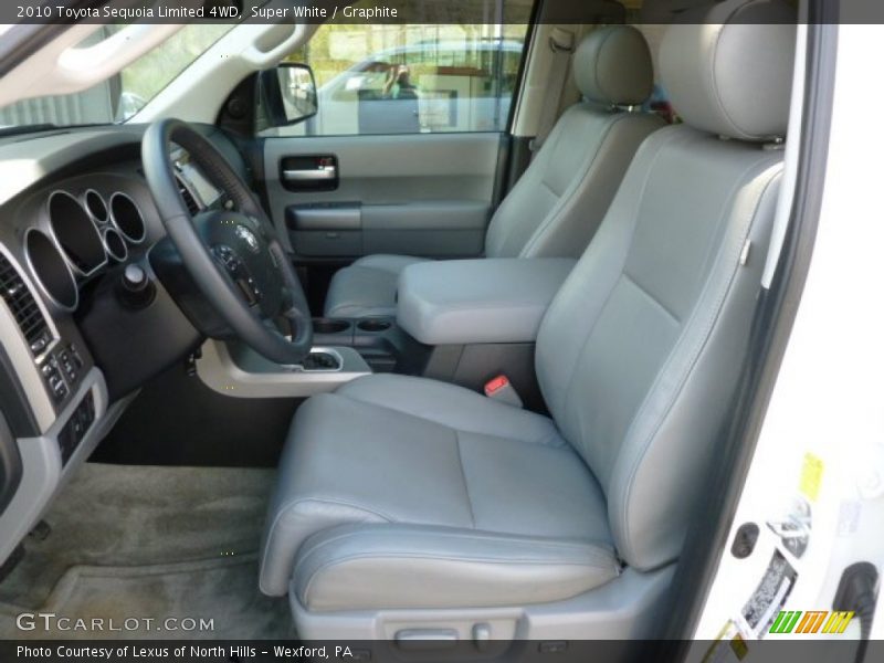 Super White / Graphite 2010 Toyota Sequoia Limited 4WD