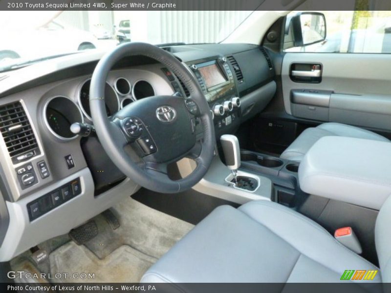 Super White / Graphite 2010 Toyota Sequoia Limited 4WD