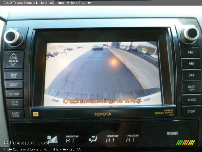 Super White / Graphite 2010 Toyota Sequoia Limited 4WD