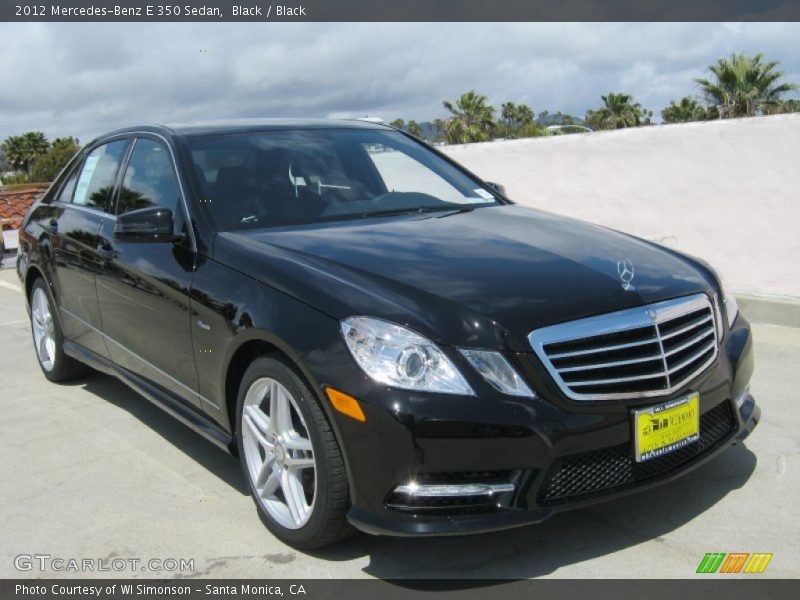 Black / Black 2012 Mercedes-Benz E 350 Sedan