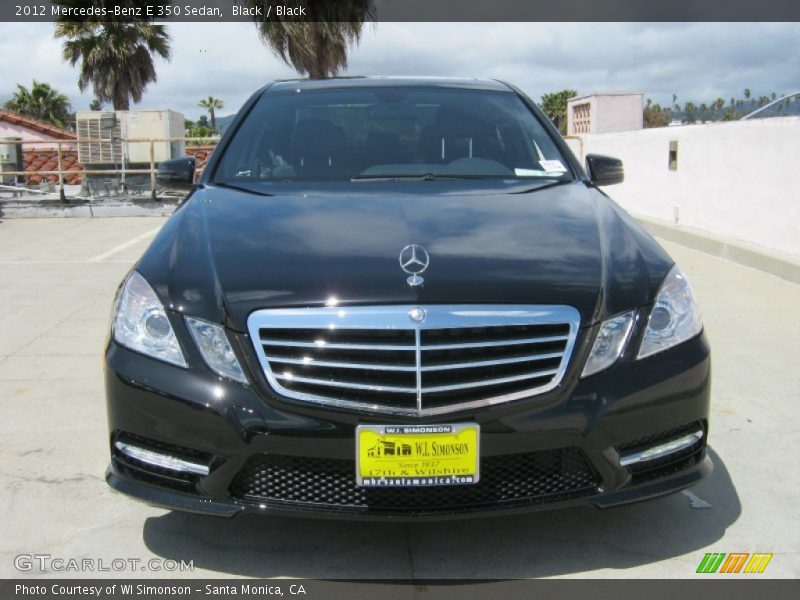 Black / Black 2012 Mercedes-Benz E 350 Sedan