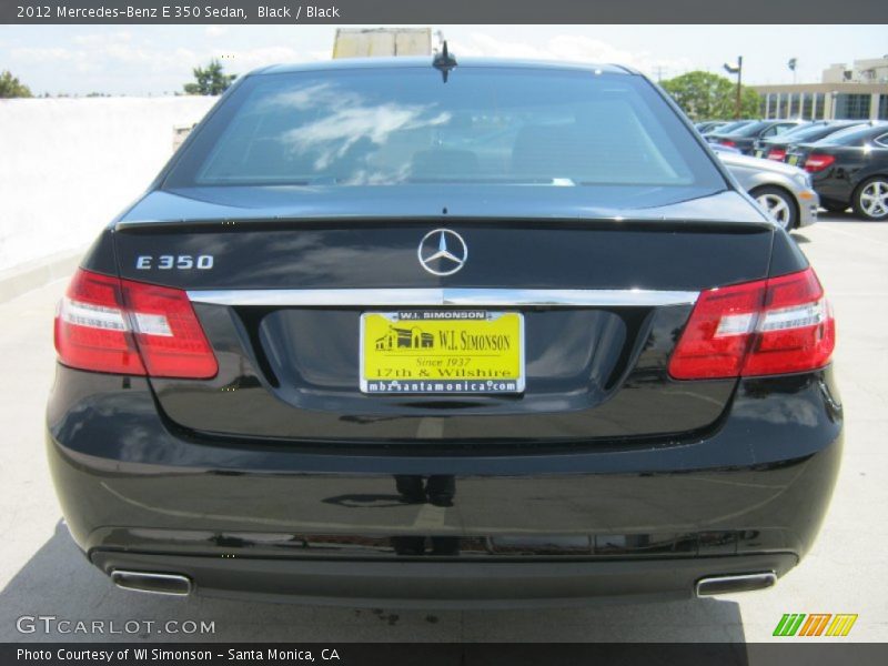 Black / Black 2012 Mercedes-Benz E 350 Sedan